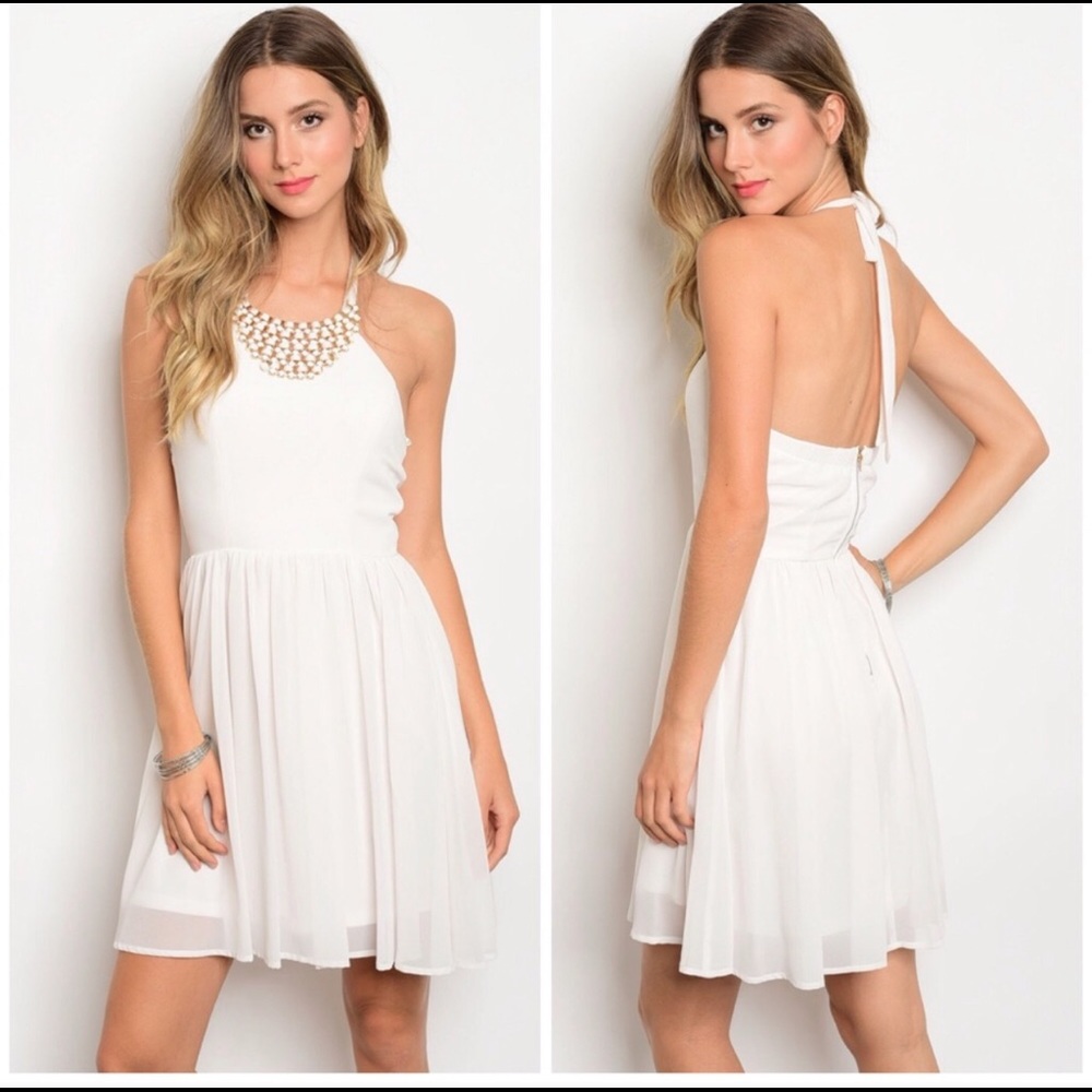 Summer halter dress.